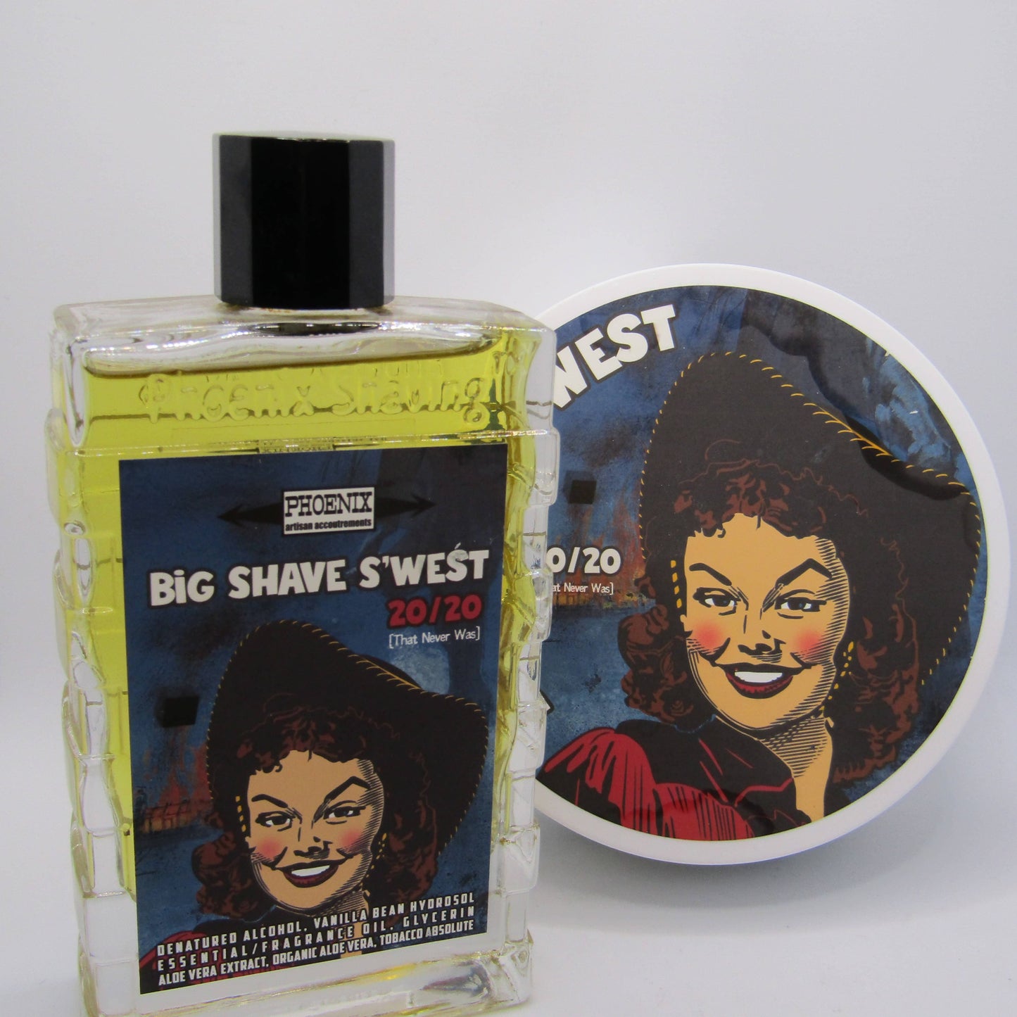 Big Shave S'West 20/20 Shaving Soap (CK-6) and Splash - by Phoenix Artisan Accoutrements (Pre-Owned)