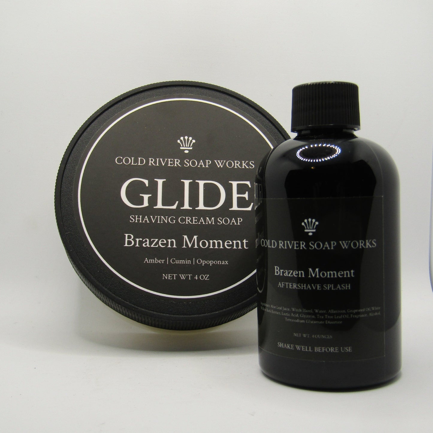 Brazen Moment (Glide) Shaving Soap and Splash - by Cold River Soap Works (Pre-Owned)