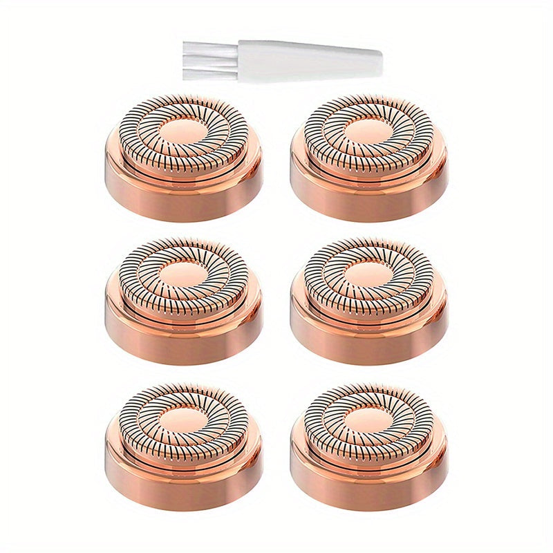 Painless Facial Hair Removal for Women - Instantly Remove Peach Fuzz, Chin, Cheek, Upper Lip Hair - Battery Operated - Blush/Rose Gold