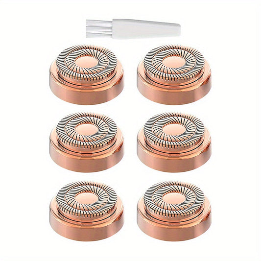 Painless Facial Hair Removal for Women - Instantly Remove Peach Fuzz, Chin, Cheek, Upper Lip Hair - Battery Operated - Blush/Rose Gold