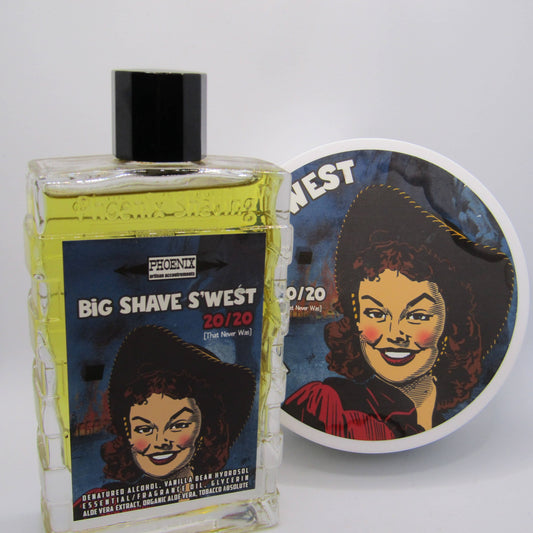 Big Shave S'West 20/20 Shaving Soap (CK-6) and Splash - by Phoenix Artisan Accoutrements (Pre-Owned)