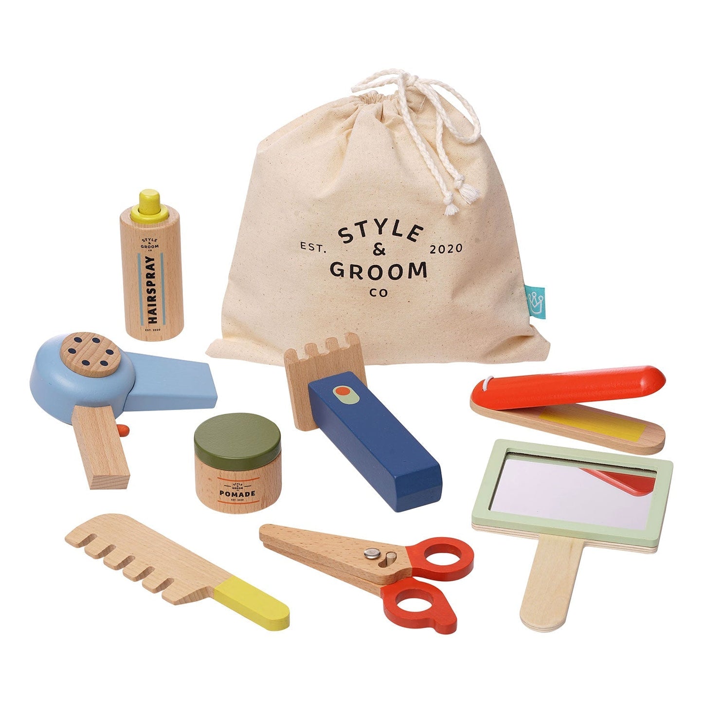 Wooden Style & Groom Set