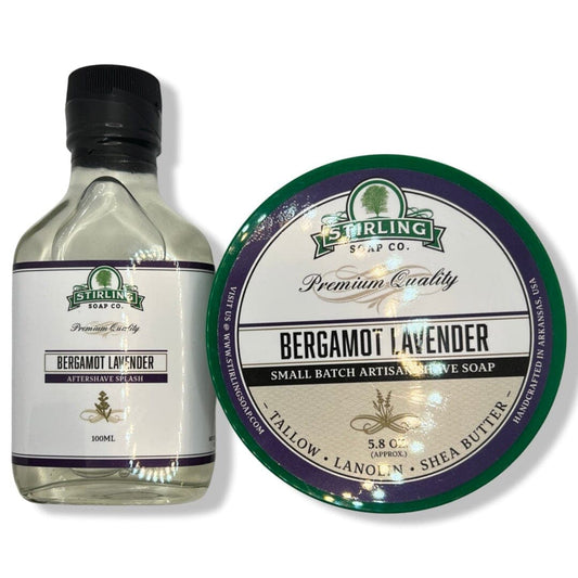 Bergamot Lavender Shaving Soap and Splash - by Stirling Soap Co. (Pre-Owned)