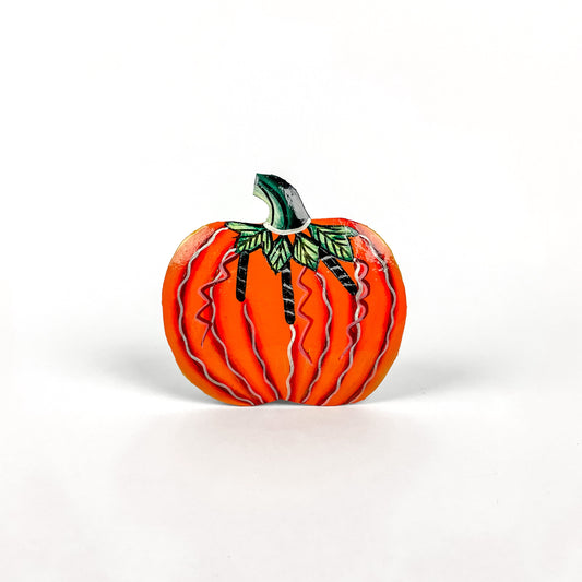 Painted Standing Pumpkin