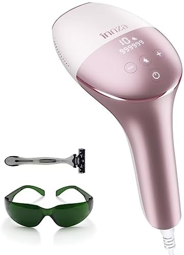 INNZA IPL Hair Removal Device for Women and Men at Home,Permanent Hair Remover Machine,10 Energy Levels,24J High Energy Hair Removal Handset for Face Bikini Line Armpit Leg Back,Corded