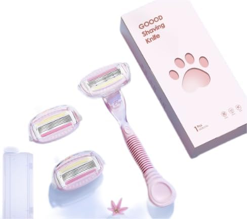 ICELADY Women's Razor,Painless Hair Removal And Reusable 's Razor,90° Angle Fits the skin, 50% larger blade head is safe and does not hurt the skin，long handle model