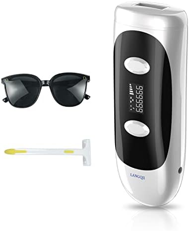 LANGQII IPL Hair Removal Device - Permanent Hair Removal for Women - Bikini Legs Armpit Facial Hair Removal 999,999 Flashes