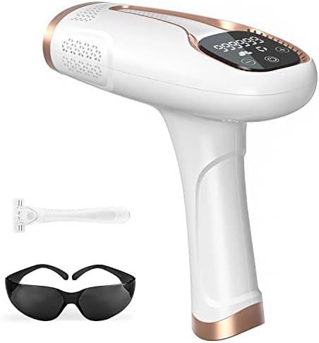 Laser Hair Removal For Women Permanent IPL Hair Remover Device Professional Hair Removal For Facial Body At-Home Upgraded to 999,999 Permanent Flashes