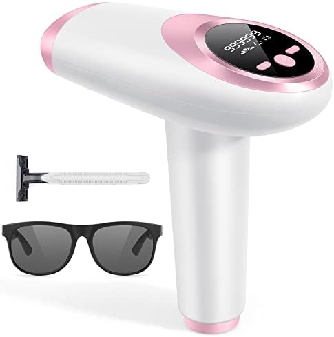 Laser Hair Removal for Women and Men, IPL Hair Removal 999,999 Flashes Permanent Hair Removal Device For Facial Facial Legs Arms Bikini Line Whole Body Use At-home