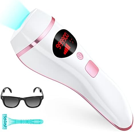 Laser Hair Removal for Women Permanent IPL Hair Removal Device At-Home Use 999900 Flashes for Face Arms Bikini Line Whole Body Treatment