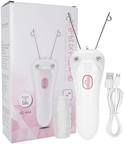 Watris Veiyi Threading Hair Removal Epilator for Women, Electric Facial Threading Hair Removal for Women, Threading Face Epilator for Fine Hairs on Face, Chin, Upper Lip, Arms(Pink)