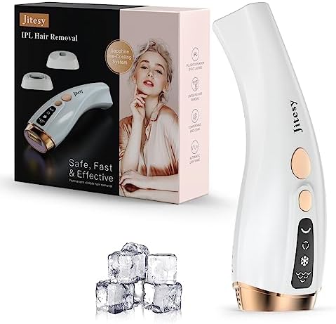 IPL Hair Removal for Women and Men,Permanent Hair Removal Painless Device with Ice Cooling Function Upgraded to Unlimited Flashes At Home for Face Armpit Arm Bikini Line Leg Whole Body