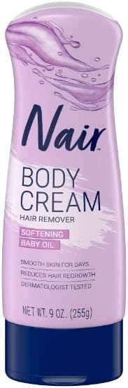 Nair Hair Remover Lotion For Body & Legs, Baby Oil 9 oz (Pack of 5)