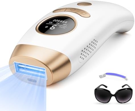 IPL Hair Removal for Women and Men, Laser Permanent Painless Hair Removal for Armpits, Bikini Line and Whole Body Use