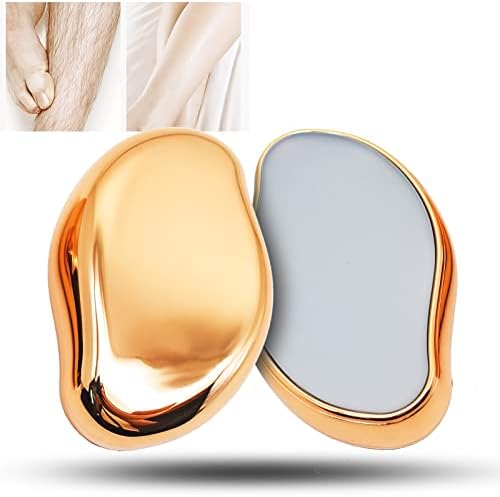 Crystal Hair Eraser-hair Removal Exfoliate Device For Women/men-sustainable Painless Hair Removal Magic Hair Erasers (Gold)