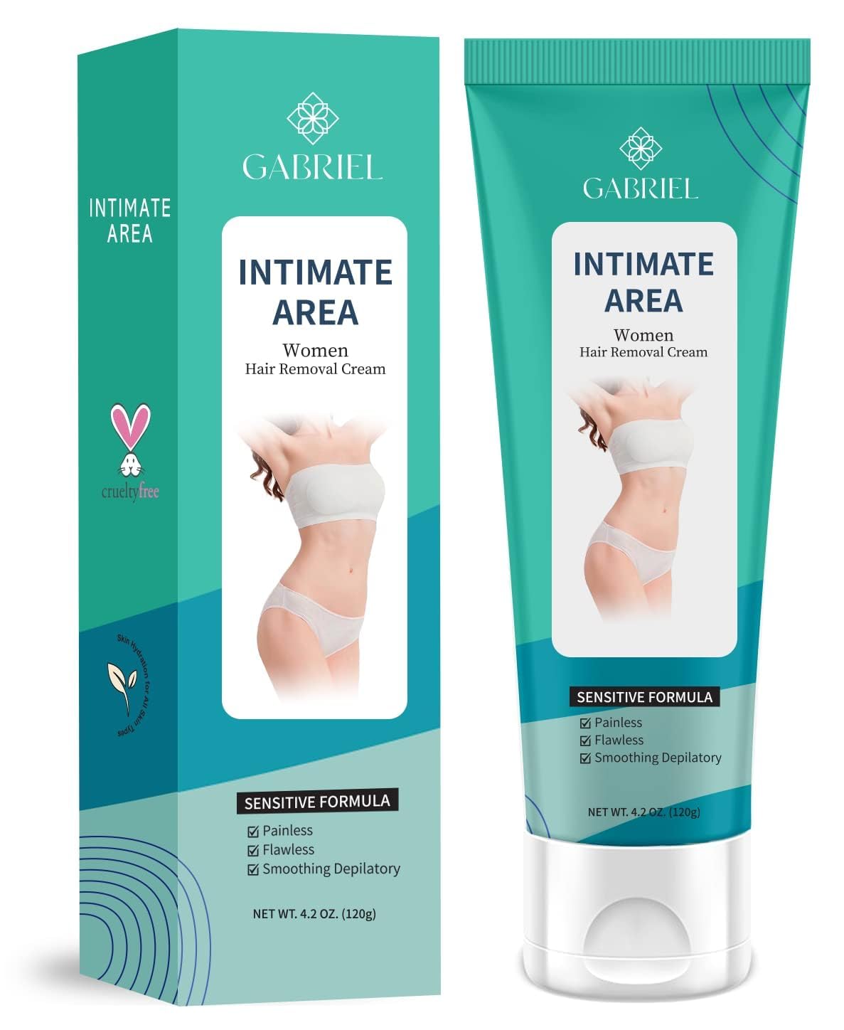 Hair Removal Cream - Fast and Painless Depilation for Smooth Skin, Dermatologist Tested for Sensitive Areas, Hair Remover Cream For Women