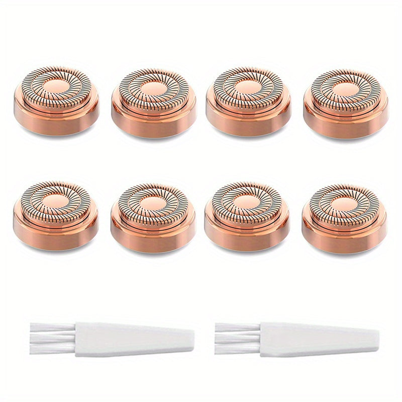 Painless Facial Hair Removal for Women - Instantly Remove Peach Fuzz, Chin, Cheek, Upper Lip Hair - Battery Operated - Blush/Rose Gold