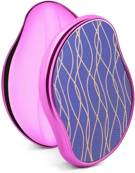 Crystal Hair Eraser, Crystal Hair Eraser for Hair Removal, Crystal Hair Remover for Men and Women, Magic Crystal Hair Remover with Gentle Skin Exfoliation, Works for Arms, Back & Legs (Purple)