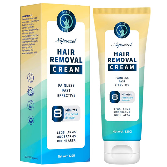 Hair Removal Cream: Hair Removal For Women and Men - Painless Hair Remover Cream for Pubic Hair - Private Areas Bikini Area Body Legs Arms Underarms - Skin Friendly - Depilatory Cream - 120g