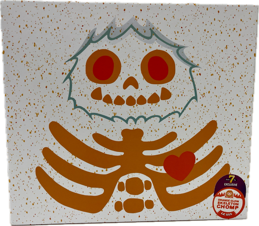 7BAP 5 Inch Vinyl Figure Orange Glow Skeleton Chomp LE 555