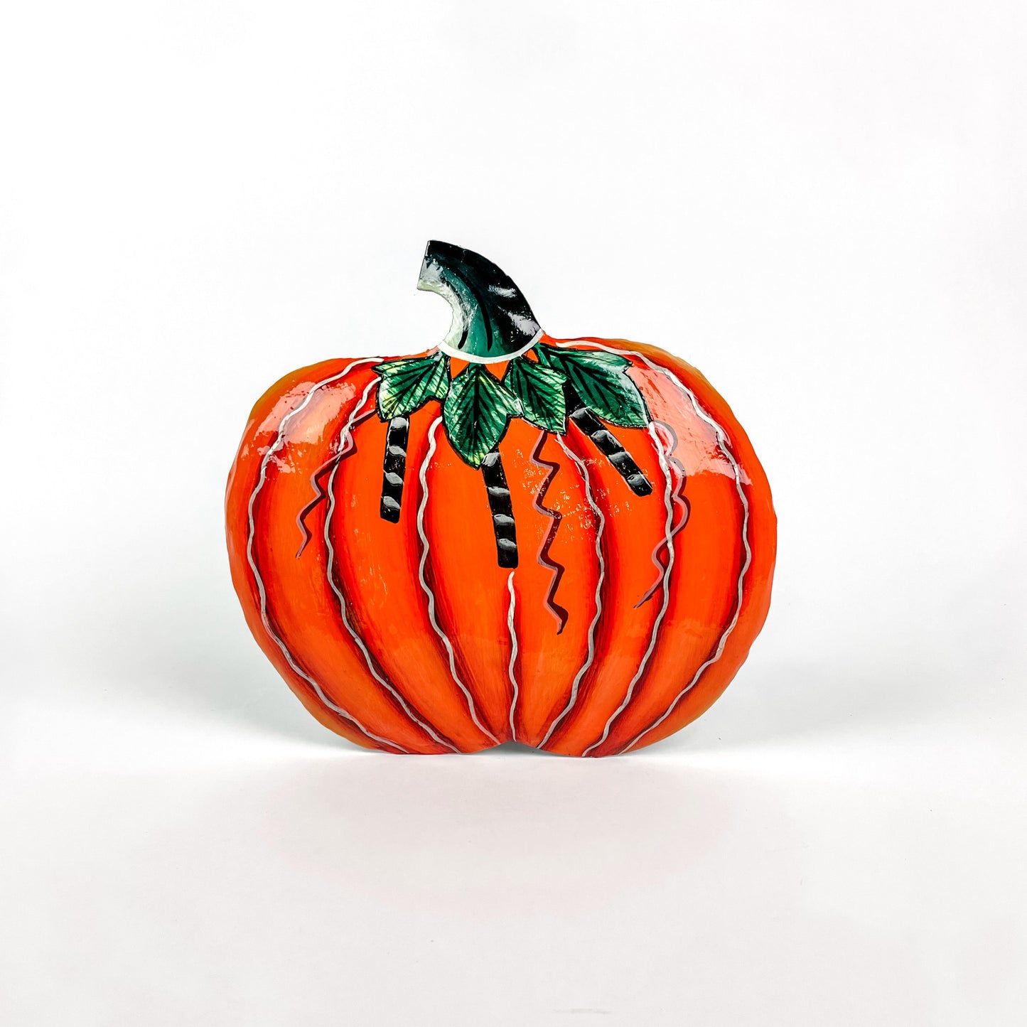 Painted Standing Pumpkin