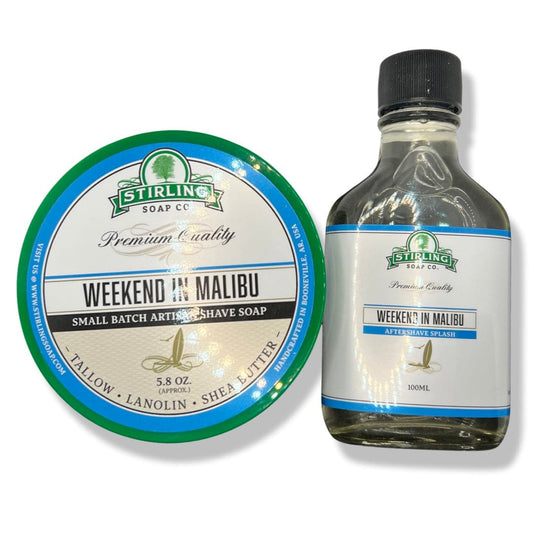 Weekend in Malibu Shaving Soap and Splash - by Stirling Soap Co. (Pre-Owned)