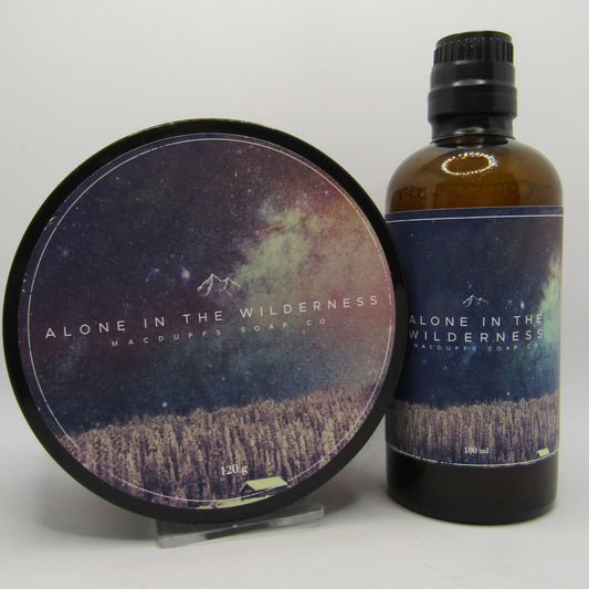 Alone in the Wilderness Shaving Soap and Splash - by MacDuffs Soap Co. (Pre-Owned)