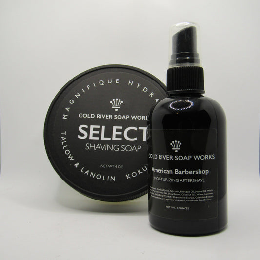 American Barbershop (Select) Shaving Soap and Splash - by Cold River Soap Works (Pre-Owned)