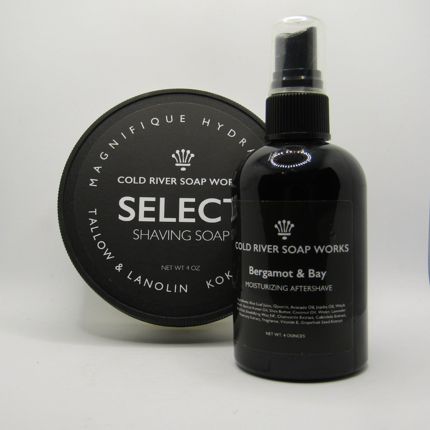 Bergamot & Bay (Select) Shaving Soap and Splash - by Cold River Soap Works (Pre-Owned)