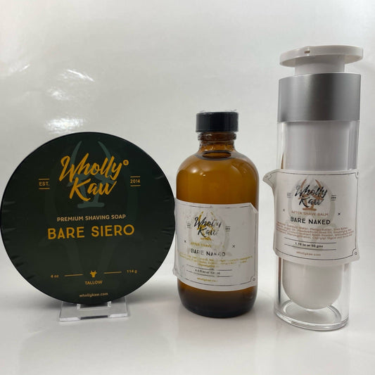Bare Siero Shaving Soap, Splash, and Balm - by Wholly Kaw (Pre-Owned)