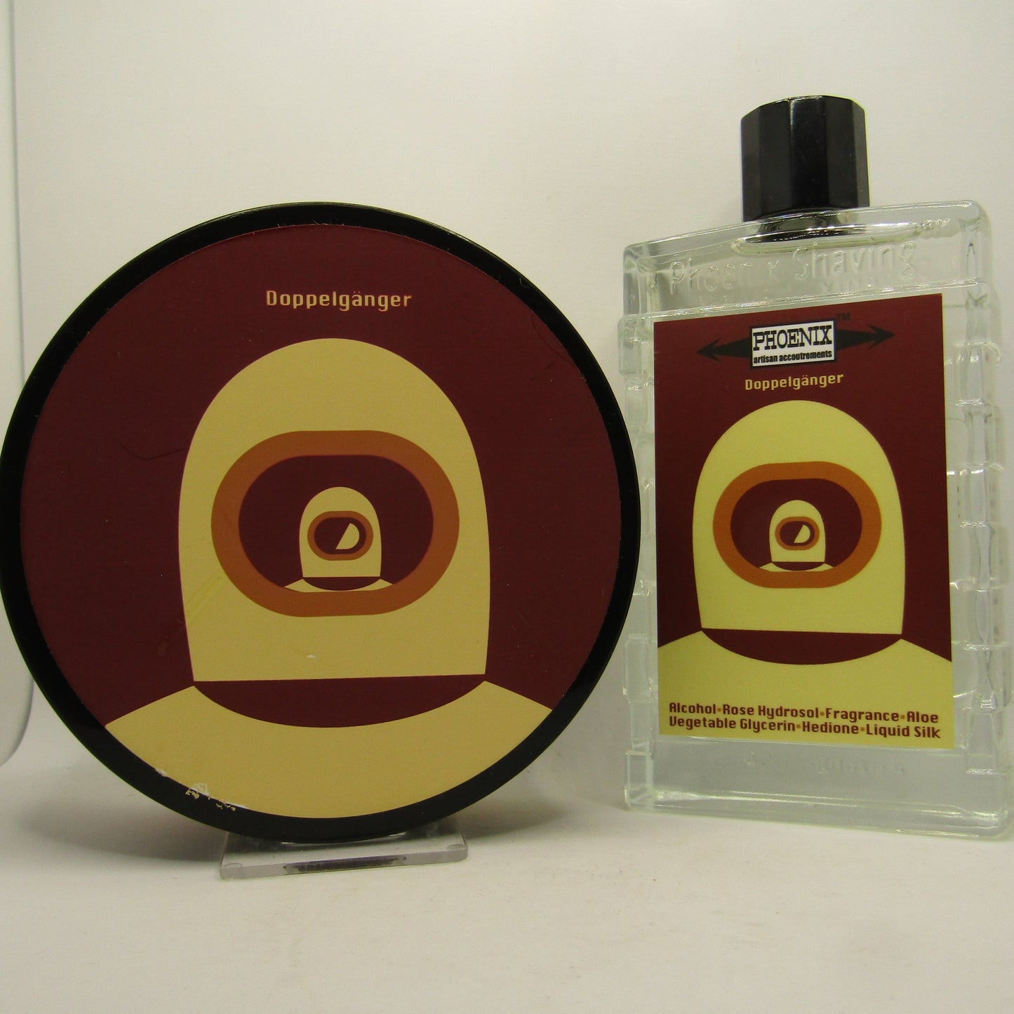 Doppelganger Red Oxblood (CK-6) Shaving Soap and Splash - by Phoenix Artisan Accoutrements (Pre-Owned)