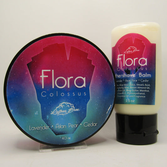 Flora Colossus Shaving Soap and Balm - by Lather Bros (Pre-Owned)