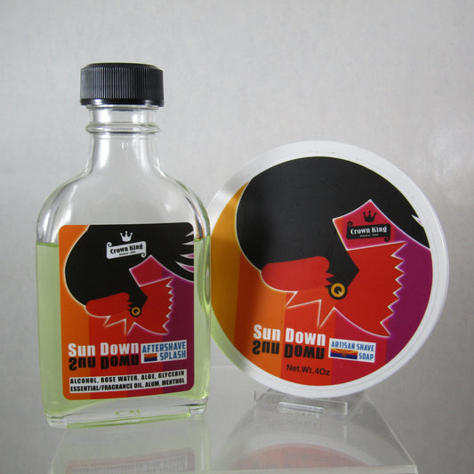 Sun Down Shaving Soap and Aftershave Splash - by Crown King / Phoenix (Pre-Owned)