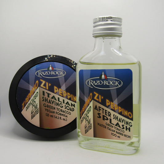 Zi' Peppino Shaving Soap and Aftershave Bundle - by Razorock (Pre-Owned)