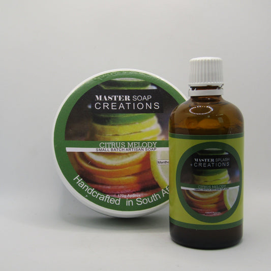 Citrus Melody Shaving Soap and Splash - by Master Soap Creations (Pre-Owned)