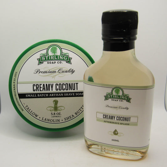 Creamy Coconut Shaving Soap and Splash - by Stirling Soap Co. (Pre-Owned)