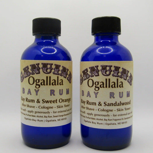 Pair of Bay Rum Aftershave Splashes - by Genuine Ogallala (Pre-Owned)