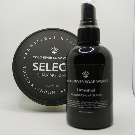 Limenthol (Select) Shaving Soap and Splash - by Cold River Soap Works (Pre-Owned)