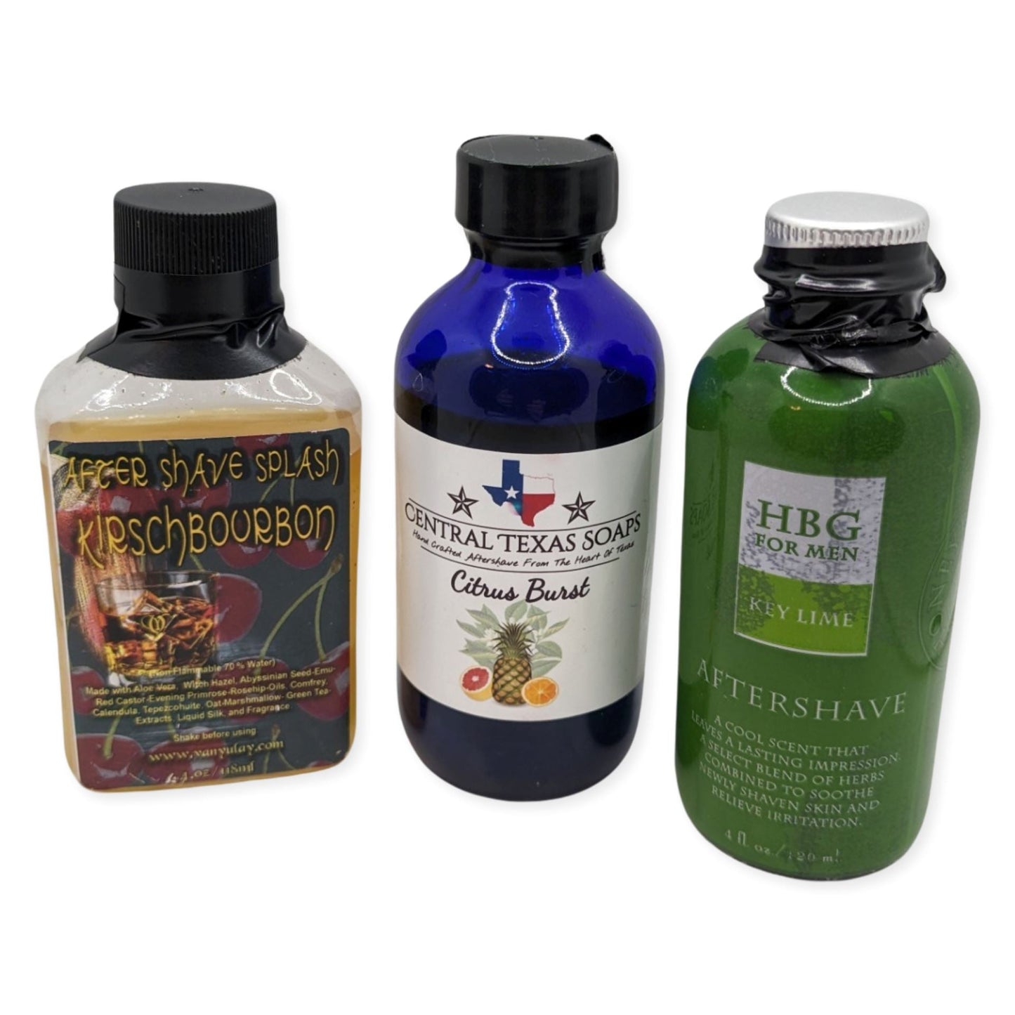 Trio of Splashes - by Van Yulay, Central Texas Soaps, and HBG (Used)