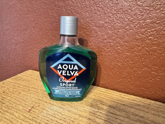 Aqua Velva Original Sport (Green) Aftershave - By Aqua Velva (Pre Owned)