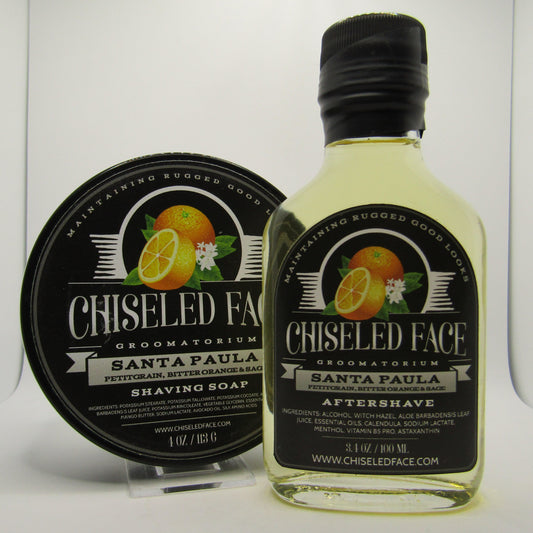 Santa Paula Shaving Soap and Aftershave Splash - by Chiseled Face (Pre-Owned)