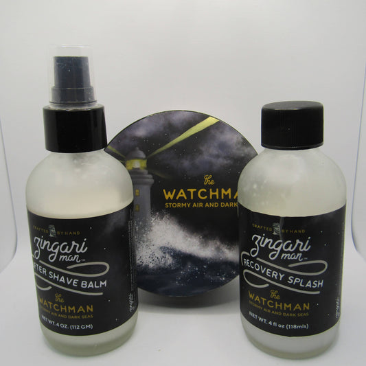 The Watchman Recovery Splash, Shaving Soap, and After Shave Balm - by Zingari Man (Pre-Owned)