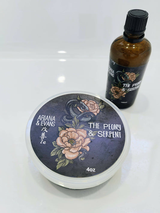 Ariana and Evans The peony and Serpent Set in k2e