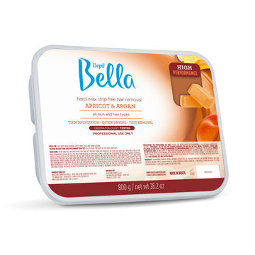 Depil Bella High Performance Hard Wax Hair Removal Apricot & Argan 28.2 Oz
