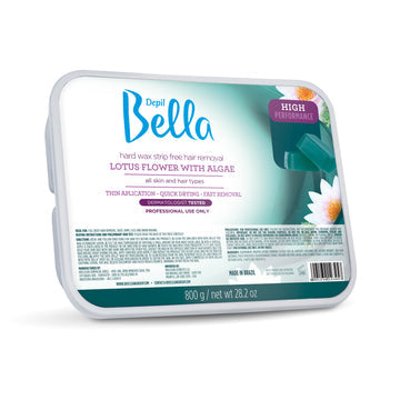 Depil Bella High Performance Hard Wax Hair Removal Lotus Flower & Algae 28.2 Oz