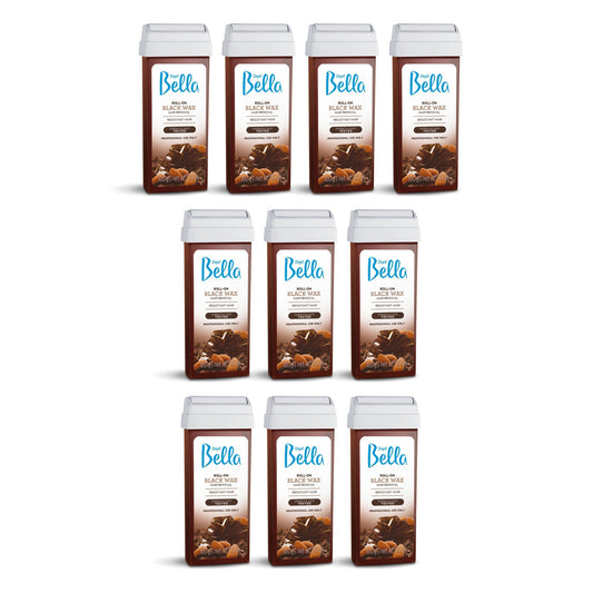 Depil Bella Roll on Black Wax Hair Removal Cartridges 3.52 Oz (10 Units )