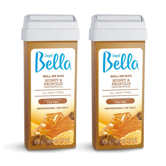 Depil Bella Roll-On Honey with Propolis Wax Hair Removal Cartridges 3.52Oz (2 Units )