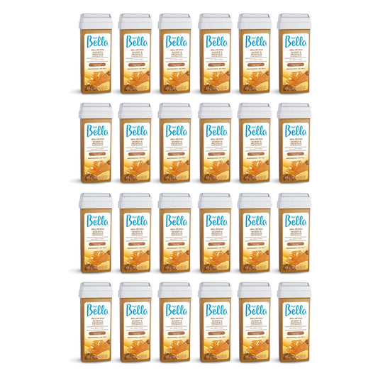 Depil Bella Roll-On Honey with Propolis Wax Hair Removal Cartridges 3.52Oz (24 Units )