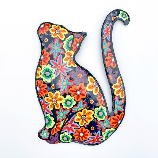 Whimsical Flower Cat