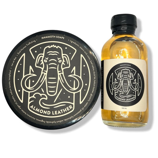 Almond Leather Shaving Soap and Splash - by House of Mammoth (Pre-Owned)